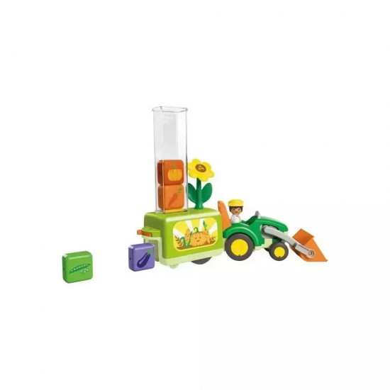 Playmobil Junior: Τρακτέρ Με Λαχανικά 71773