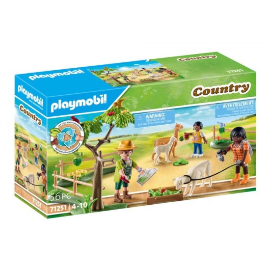 Playmobil Country Βόλτα Στην Εξοχή με Τα Αλπακά 71251