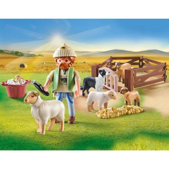 Playmobil Country Βοσκός με Προβατάκια 71444