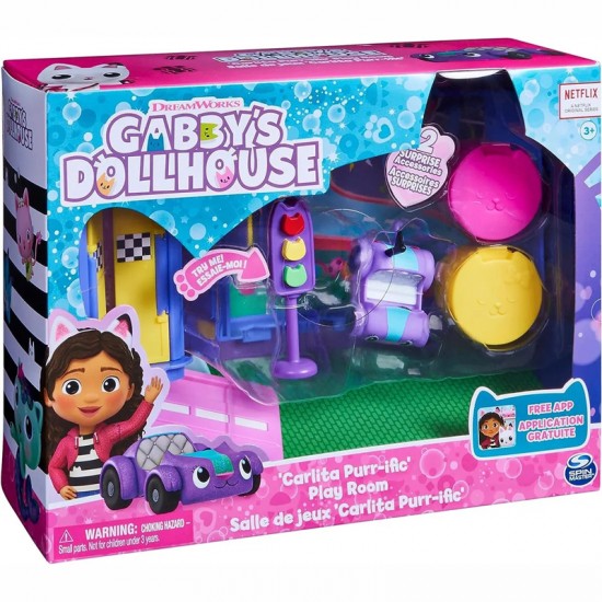 Spin Master Gabby Dollhouse new deluxe Μίνι Σετ Δωμάτια Κουκλόσπιτου Carlita's room 6064149