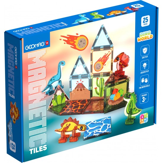 Geomag Magnetic Tiles Dino World 25pcs. Geomag Magnetic Tiles Dino World 25pcs.