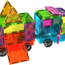 Geomag Magnetic Tiles Gems Vehicles 24pcs.