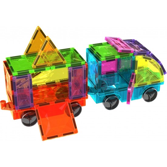 Geomag Magnetic Tiles Gems Vehicles 24pcs.