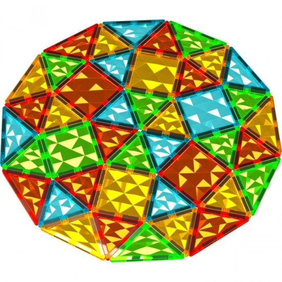Geomag Magnetic Tiles Σετ Gems 100pcs