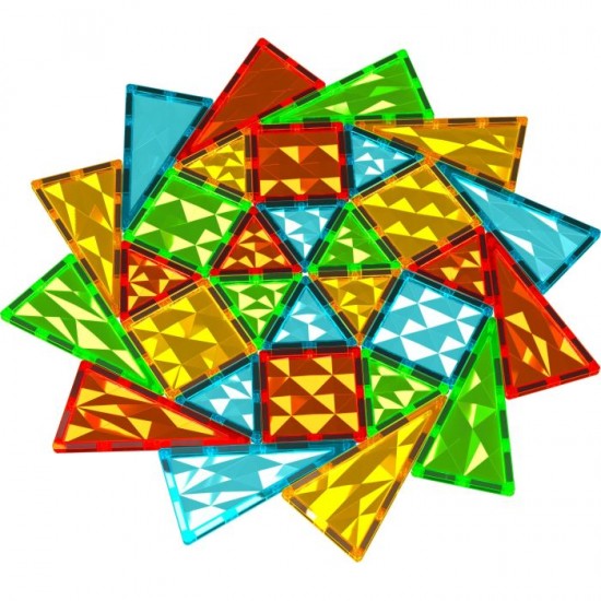 Geomag Magnetic Tiles Σετ Gems 100pcs
