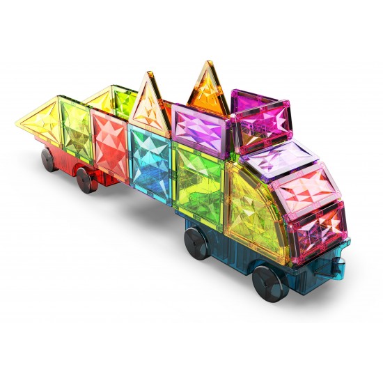Geomag Magnetic Tiles Gems Vehicles 24pcs.