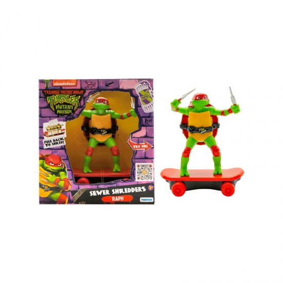 Giochi Preziosi TMNT Movie Skate με Φιγούρα Raph και λειτουργίες