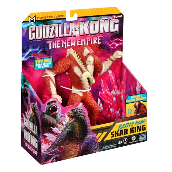 Giochi Preziosi Godzilla & Kong Φιγούρα Battle Roar Skar King με ηχητικά εφέ 18cm