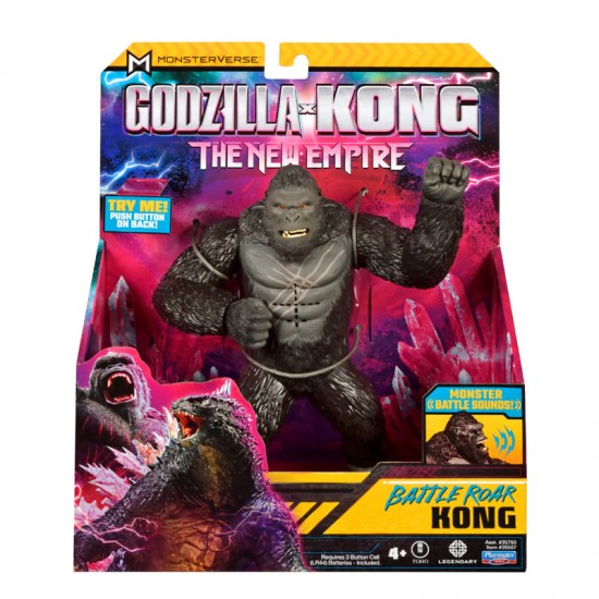 Giochi Preziosi Godzilla & Kong Φιγούρα Battle Roar Kong με ηχητικά εφέ 18cm