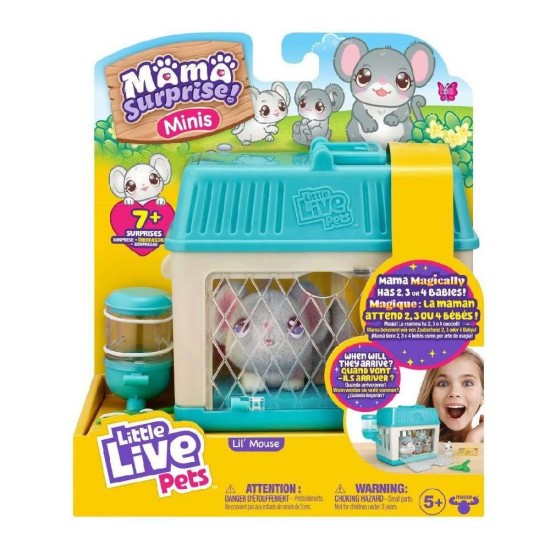 Giochi Preziosi Little Live Pets Mama Surprise Minis Lil Mouse with Babies LP301100