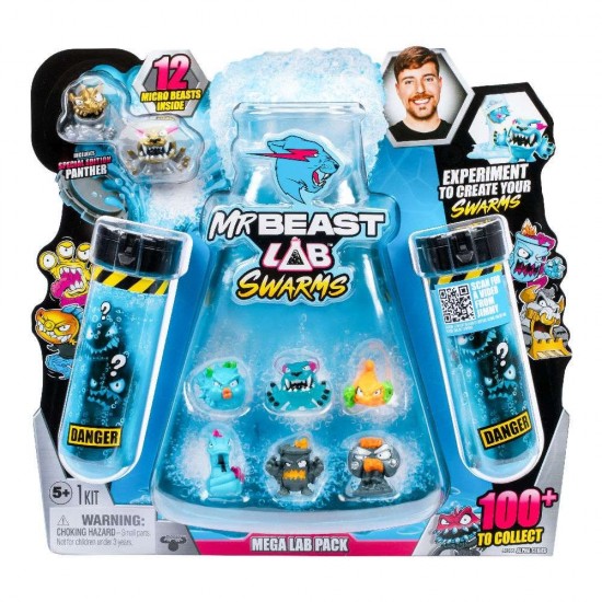 Giochi Preziosi MrBeast Lab Swarms Mega Lab Pack με 12 Micro Beasts Φιγούρες 24712 Giochi Preziosi MrBeast Lab Swarms Mega Lab Pack με 12 Micro Beasts Φιγούρες 24712