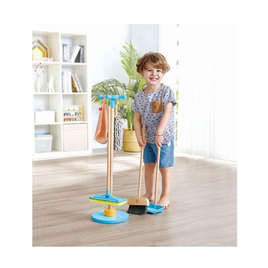 Hape Ξύλινο Σετ Καθαρισμού Broom Set E3055A 