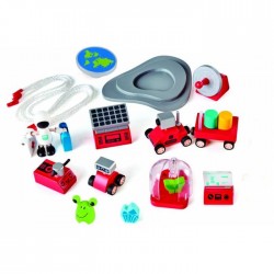 Hape Early Explorer Ξύλινο Διαστημόπλοιο Four-Stage Rocket Ship E3021A