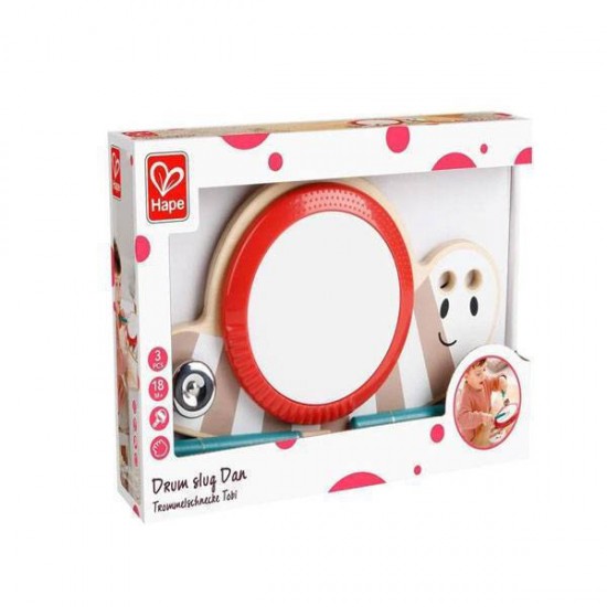 Hape Early Melodies Ξύλινο Drum Slug Dan E8532