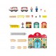 Hape Railway Ξύλινος Σιδηρόδρομος Train Station Set E3877K