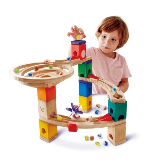 Hape Quadrilla Marble Run Ξύλινο Race To The Finish-58Τμχ E6021