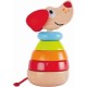 Hape Pepe Sound Stacker (E0448A) - Ο Πέπε Μαθαίνει Σχήματα & Χρώμματα Στα Παιδιά & Γαυγίζει Όταν Του Χτυπούν Το Κεφαλάκ