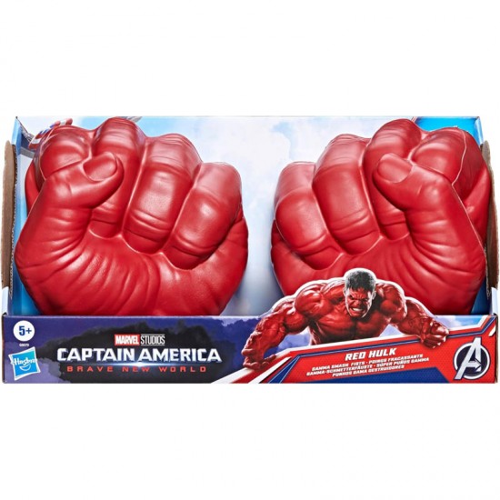 Hasbro Marvel Hasbro Captain America: Brave New World Red Hulk Gamma Smash Fists G0070 Hasbro Marvel Hasbro Captain America: Brave New World Red Hulk Gamma Smash Fists G0070