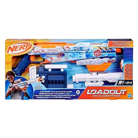 Hasbro Nerf Loadout Arctic Zerostriker Blaster & N1 Darts G1763
