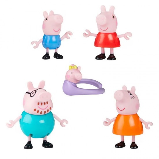 Hasbro Peppa Pig Peppa's Family Of 5 Pack Φιγούρες G0506