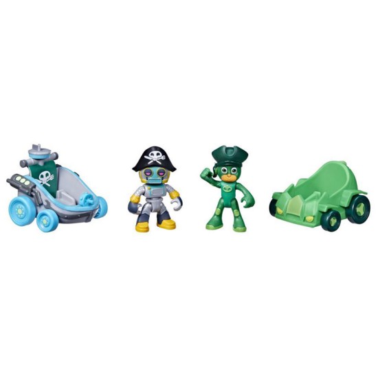 Hasbro PJ Masks Heroes vs. Villains Battle Racers Gekko VS Pirate Robot