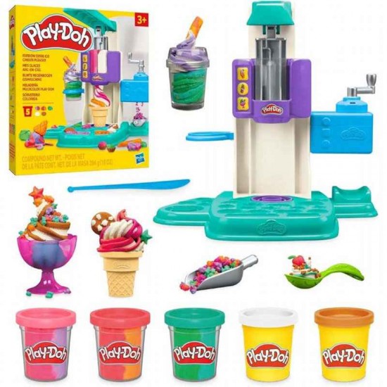 Hasbro Play-Doh Swirl Ice Cream Machine Playset G0028