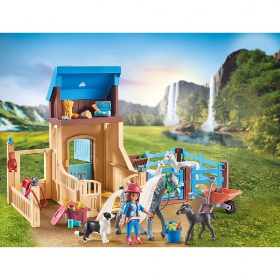 Playmobil Horses Of Waterfall Στάβλος Αλόγων με την Amelia και τον Whisper 71353