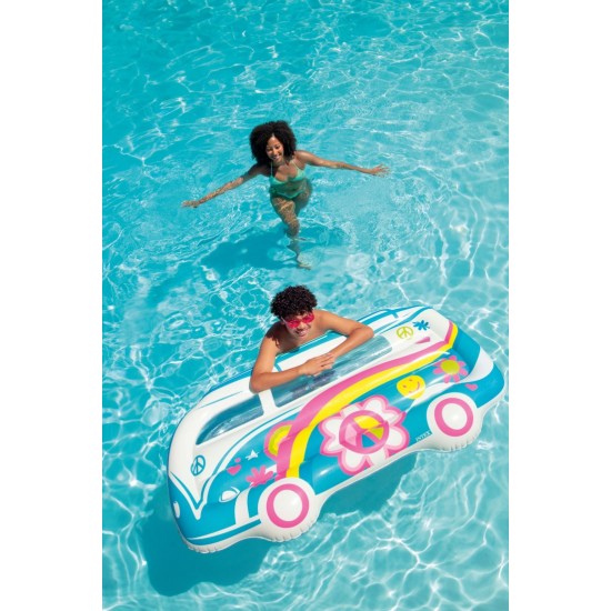 Intex Groovy Van Float Φουσκωτό Στρώμα Θαλάσσης Διάφανο 183cm