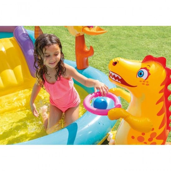 Intex Πισίνα Dinoland Play Center 302x229x112cm 
