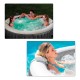 Intex Greywood Deluxe Bubble Massage Πισίνα PVC Φουσκωτή Υδρομασάζ 