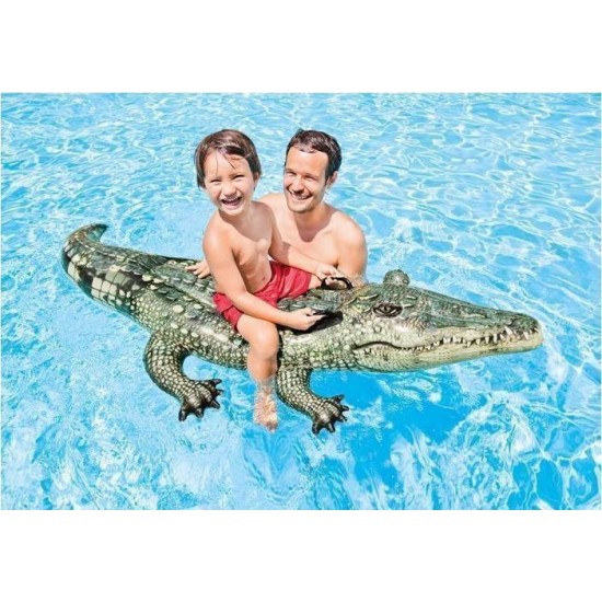 Intex Realistic Gator Παιδικό Φουσκωτό Ride On Θαλάσσης Κροκόδειλος