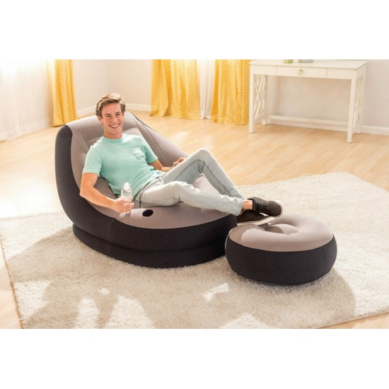 Intex Φουσκωτή Πολυθρόνα με Υποπόδιο Ultra Lounge 68564
