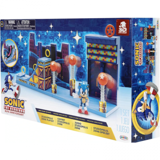 Jakks Pacific Sonic The Hedgehog - Πίστα Studiopolis με Φιγούρα Sonic JPA40692