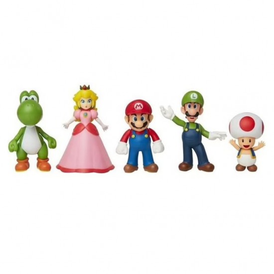 Jakks Pacific Σετ 5 φιγούρες Super Mario (Nintendo Super Mario)