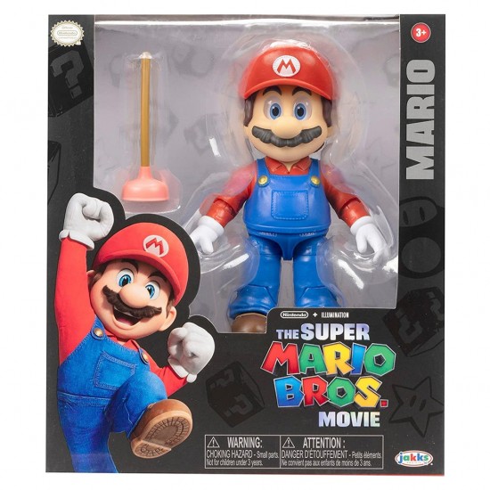 Jakks Pacific Φιγούρα Super Mario με αξεσουάρ (Super Mario Movie) 12,5εκ