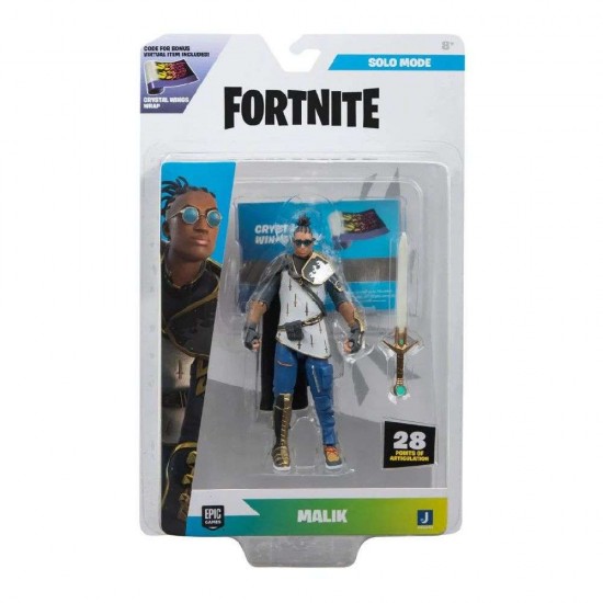 Jazwares Fortnite Solo Mode MALIK Φιγούρα Δράσης 10εκ. Wave 24