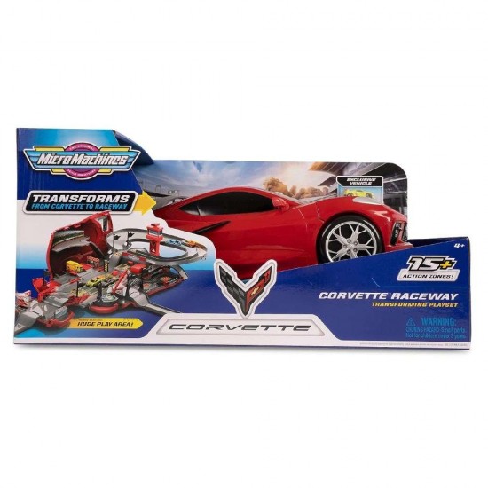 Micro Machines Corvette Raceway Transforming Playset  JWMM0173