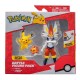 Jazwares Pokemon Φιγούρες Μάχης Σετ Cinderace 11εκ. & Pikachu 5εκ 