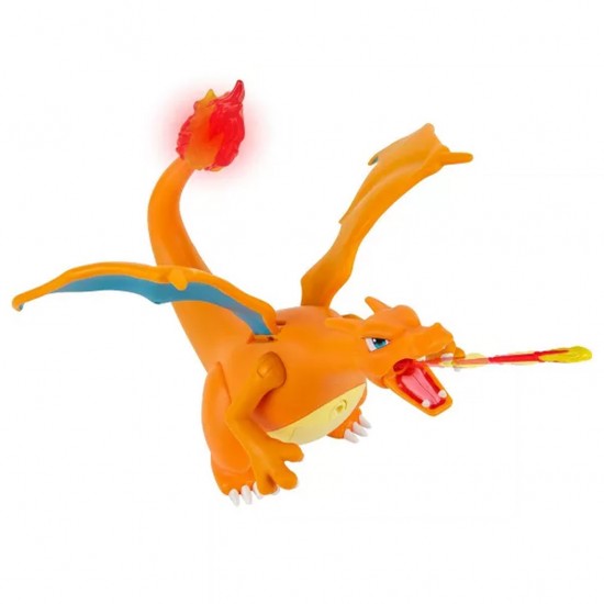 Jazwares Pokemon - Φιγούρα Charizard Με Ήχο, Φως Και Κίνηση JW002731