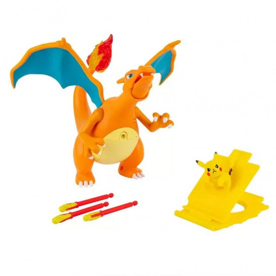 Jazwares Pokemon - Φιγούρα Charizard Με Ήχο, Φως Και Κίνηση JW002731