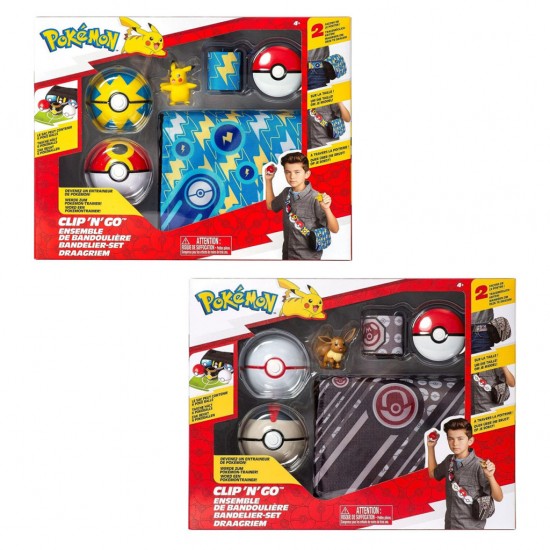 Jazwares Pokemon - Clip N Go Bandolier set W4 (2 σχέδια)