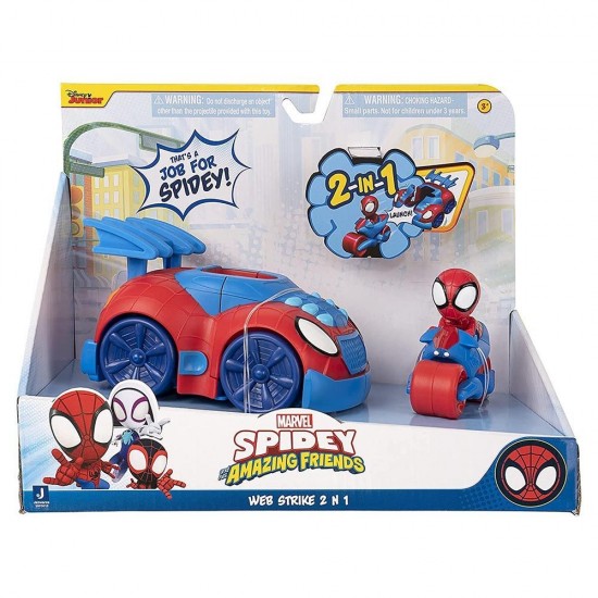 Spidey and His Amazing Friends Όχημα Web Strike 2 σε 1 JWS00019