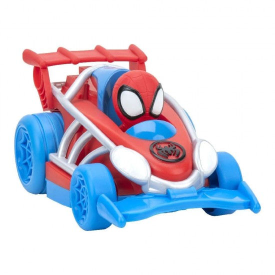 Spidey and His Amazing Friends Όχημα Pull Back Webbed Wheelies με Φιγούρα 15εκ. Spidey  JWS00014-A/SNF0015