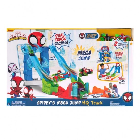 Jazwares Spidey - Πολυμορφική Πίστα Αγώνων 3σε1 με 2 οχήματα