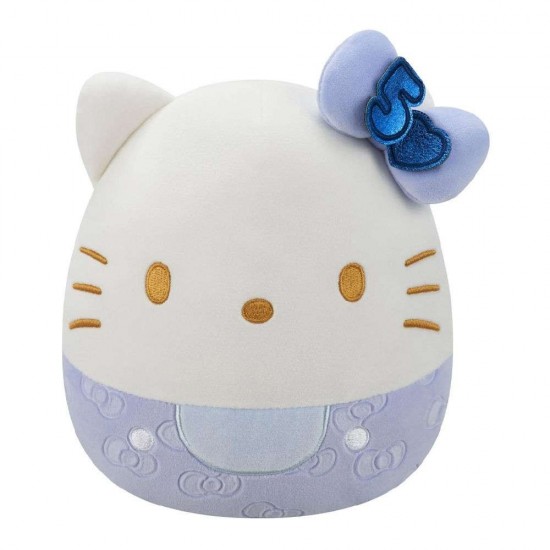 Jazwares SquishMallows Λούτρινο Sanrio Hello Kitty and Friends 50th Anniversary με Ανάγλυφο Φιόγκο 20εκ