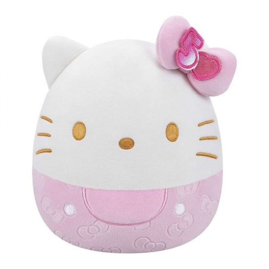 Jazwares SquishMallows Λούτρινο Sanrio Hello Kitty and Friends 50th Anniversary με Ανάγλυφο Φιόγκο 20εκ. 