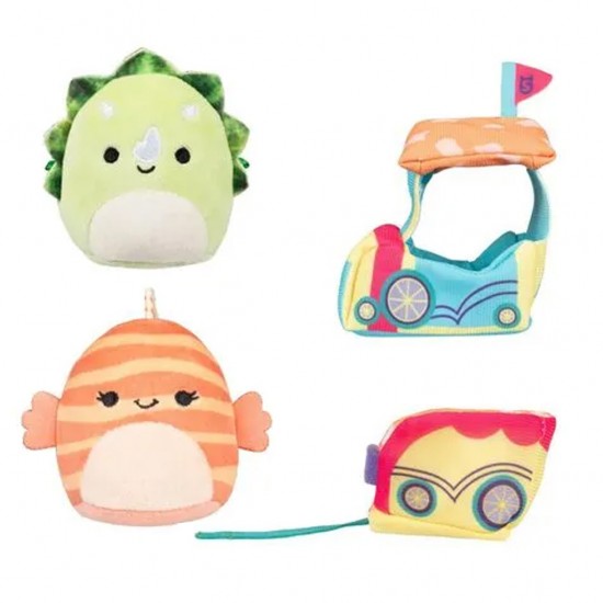 Jazwares Micromallows - Σετ Παιχνιδιού 4τμχ Λούτρινα 6εκ Squishmallows & Αξεσουάρ (4 σχέδια σετ)