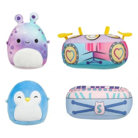 Jazwares Micromallows - Σετ Παιχνιδιού 4τμχ Λούτρινα 6εκ Squishmallows & Αξεσουάρ (4 σχέδια σετ)