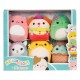 Jazwares Micromallows - Σετ 6τμχ Λούτρινα 6εκ Squishmallows (4 σχέδια)