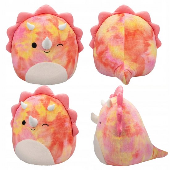 Jazwares Squishmallows - Λούτρινο Trinity the Tie-Dye Triceratops